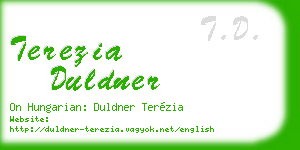 terezia duldner business card